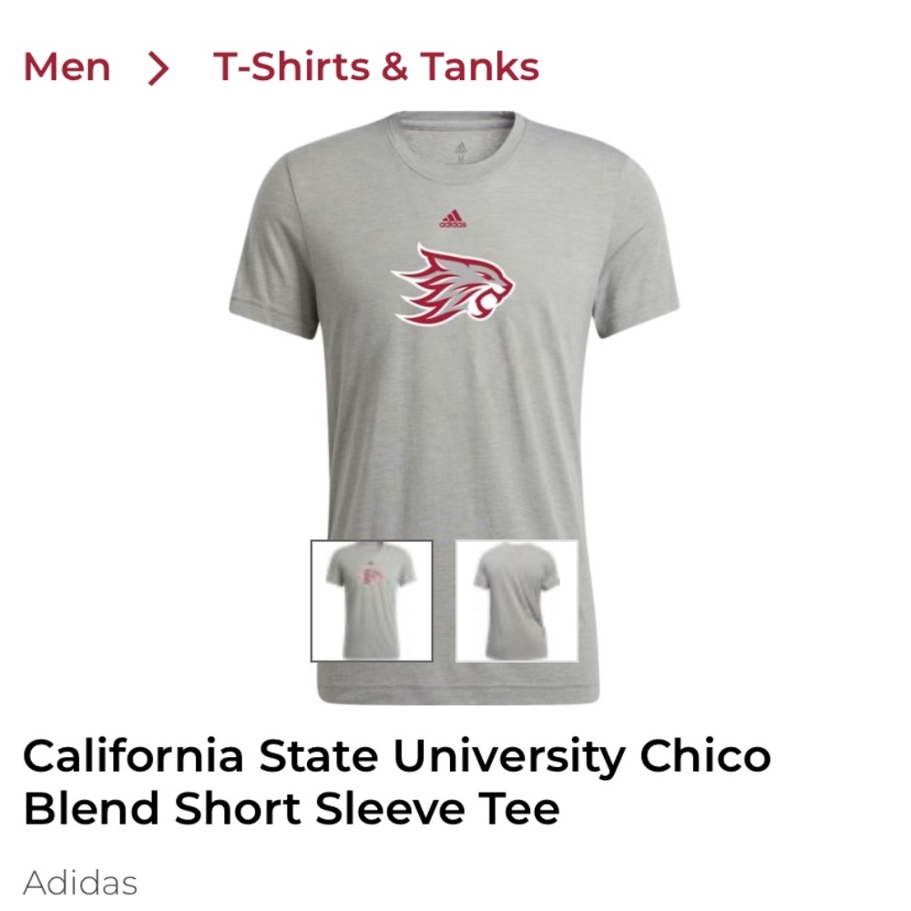 California State University Chico Blend Short Sleeve Tee